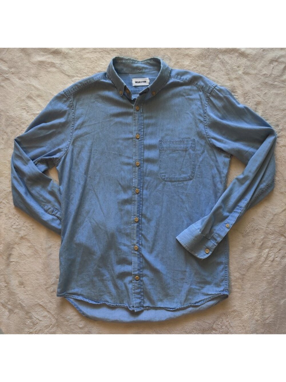 Taylor Stitch Jack blue long sleeve shirt